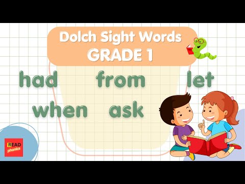 Easy Reading | Sight Words | Grade 1 | Dolch