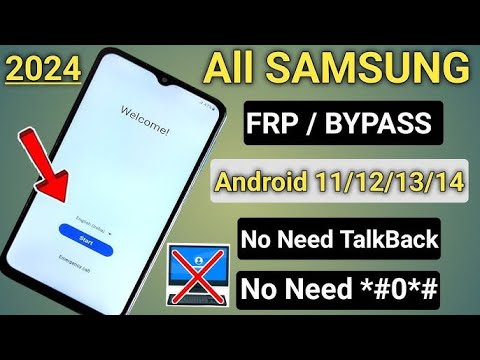 SAMSUNG FRP UNLOCK BYPASS ANDROID 14/13 NEW FREE METHOD | 100% Working