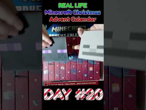 Opening a REAL LIFE Minecraft Christmas Advent Calendar Day #20