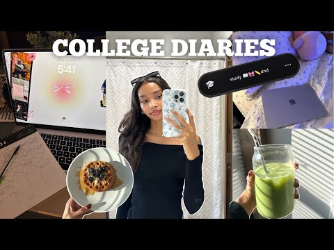 Productive college day(s) in my life 🍵📚 - study routine, motivation, balancing school & life