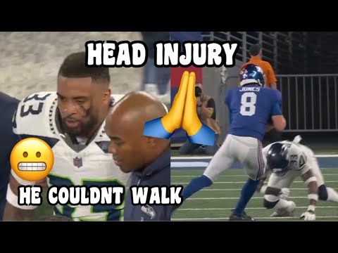 Jamal Adams 2023 DEBUT & HEAD INJURY & FIGHTS HIS DOCTORS 🤬 Seahawks Vs Giants 2023 highlights