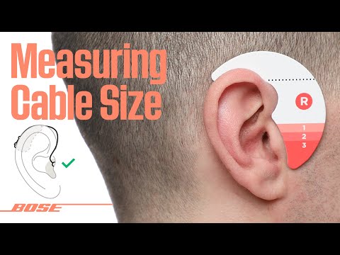 Bose SoundControl™ Hearing Aids – Measuring Your Cable Size