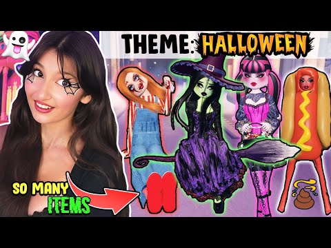 Buying *NEW* HALLOWEEN Themes In Dress To Impress! (USING NEW ITEMS)