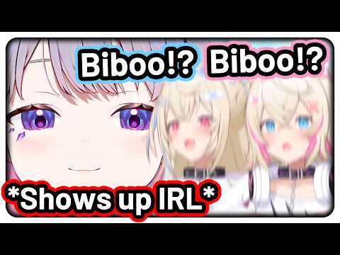 Biboo broke into FuwaMoco's house IRL while they were streaming 【Hololive EN】