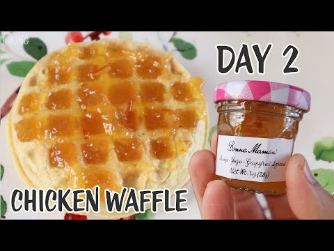 Day 2 Bonne Maman Advent Calendar 2022 🎄 Orange Chicken Waffles 🧇 Dash Mini Waffle Maker