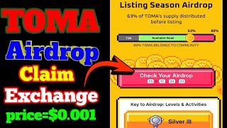 Toma token claim BITGET|tomarket New update|kia goldan ticket buy karna chia|tomarket listing price