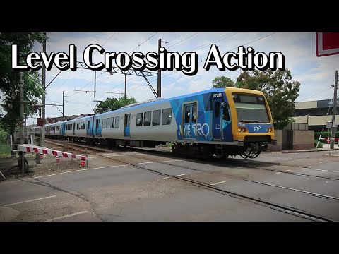 Melbourne Trains at Level Crossings | Melbourne Metro