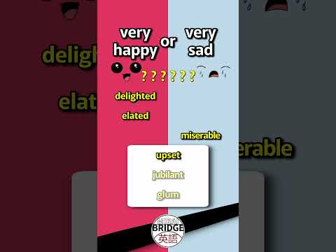 very happy😺? very sad😿?  類語！｜#英語フレーズ