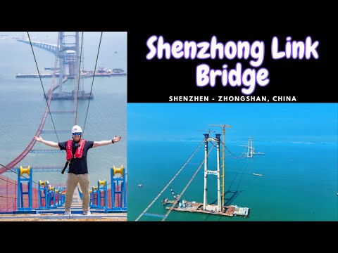 Construction of China's Shenzhen-Zhongshan Sea Bridge: The Shenzhong Link.