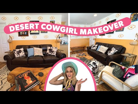 Desert Boho Living Room Makeover | Maximalist Makeover!