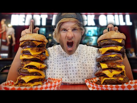 America's HIGHEST CALORIE Burger Challenge.. DOUBLED!