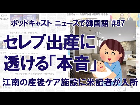 江南のセレブ産後ケア施設、アメリカ人が利用して実感した低出生率の理由（ニュースで韓国語#87）