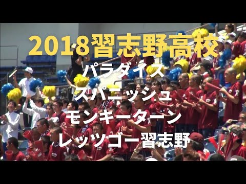 2018【新曲パラダイス】登場！ 習志野高校 野球応援