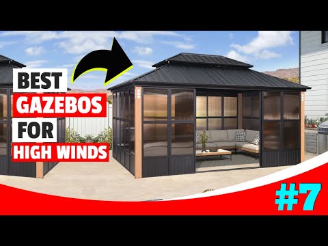 7 Best Outdoor Gazebos for High Winds in 2024! || Best Gazebo for Camping (Review)