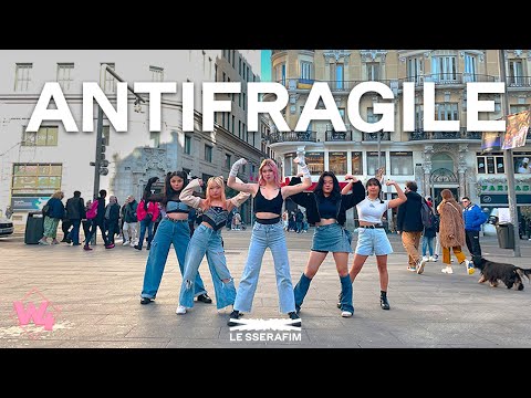 [KPOP IN PUBLIC ONE TAKE] LE SSERAFIM (르세라핌) - ANTIFRAGILE | DANCE COVER BY W4LK CREW