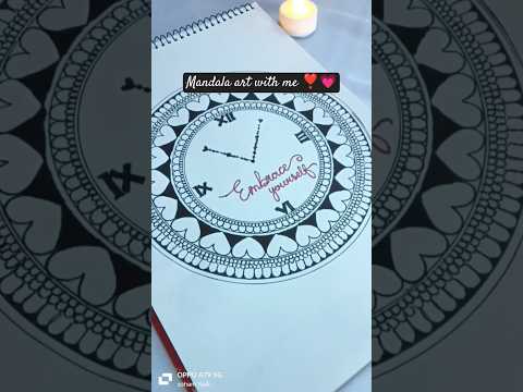 This mandala art inspired by watch 💗#shorts #painting #mandalaart #youtubeshorts