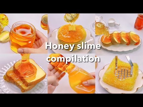 【ASMR】🍯はちみつスライムまとめ🍯【音フェチ】honey slime compilation