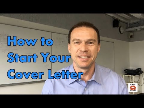 How to Start Your Cover Letter