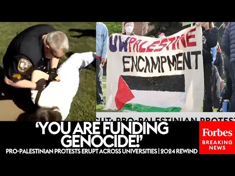 SUPERCUT: Pro-Palestinian Protests And Encampments Pop Up Across Universities | 2024 REWIND