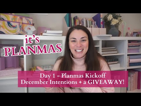 it's PLANMAS! | December Intentions + a GIVEAWAY | Kicking off 25 days of planner fun!