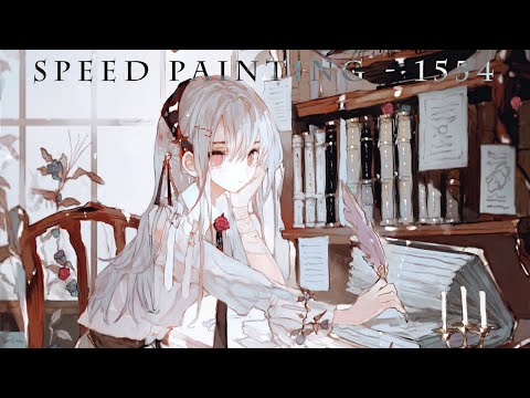 イラストメイキング - No.1554 / 210倍速 字幕解説＆レイヤー☽  speed painting