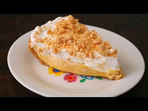 No Bake Peanut Butter Pudding Pie - EASY PEANUT BUTTER PIE Recipe