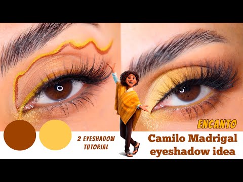 Camilo madrigal eyeshadow inspired makeup tutorial-encanto #makeup #eyeshadow #encanto