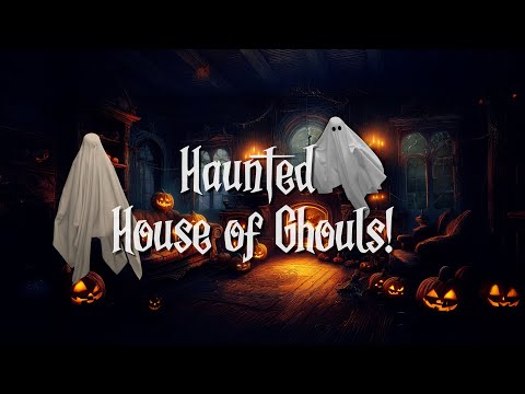 The Haunted House of Ghouls! | 8 hrs of Ghostly Ambience with Rain and Thunder!