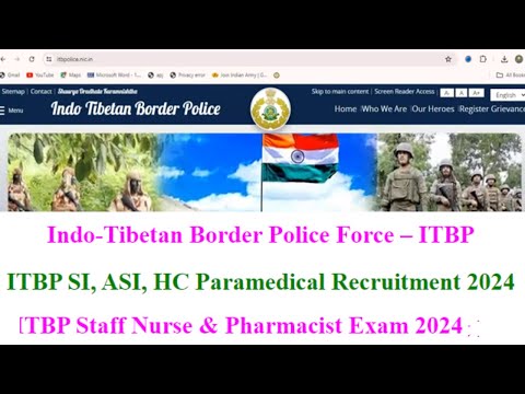 ITBP pharmacist vacancy 2024 | ITBP new vacancy 2024 #dpharma #pharmacist