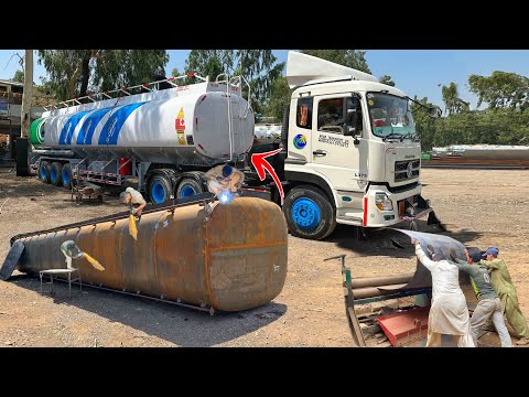 How to Make A 80000 Liter Diesel Oil Tanker || Largest Oil Tank Manufacture and Transport