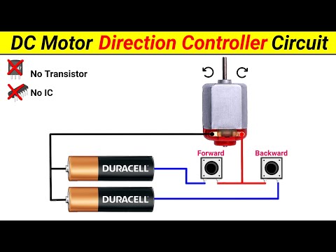 DC Motor Direction Controller Circuit using only 2 Push Switch || For RC Car, Screw Driver