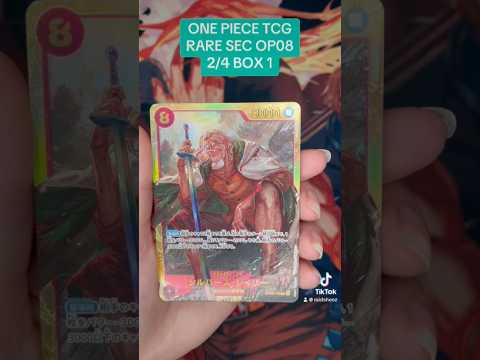 ONE PIECE CARD GAME RARE SEC OP08 2/4 BOX 1 #onepiececardgame #onepiecetcg  #boosterpack #tcg