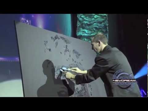 EriK BLACK PAINTING - Glitter Painting - Speed Painting - show for event