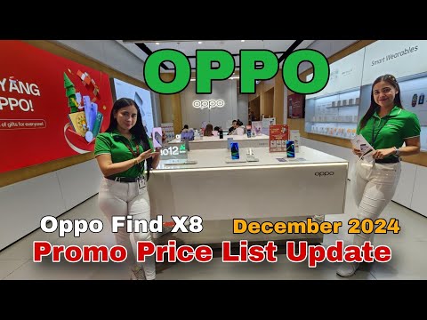 OPPO Promo Price List Update December 2024, Oppo Find X8, Oppo Reno 12 Series, A Series