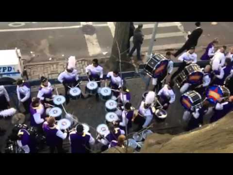 Thanksgiving Day parade marching band drums