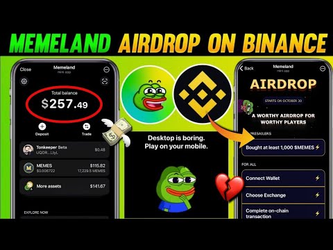 Memeland airdrop withdrawal | memland fake airdrop update | memeland withdraw update |memeland real