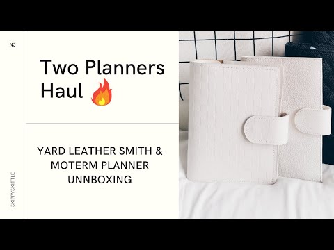 Two Planners Haul 🔥 | Yard Leather Smith & Moterm Planner Unnboxing 😍😃 | Skippyskittle