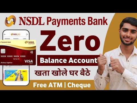 NSDL Payment Bank Account Opening Online 2024| NSDL Payment Bank Zero Balance Account Opening Online