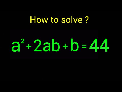 Math Olympiad | How to solve for "a" and "b" in this problem?