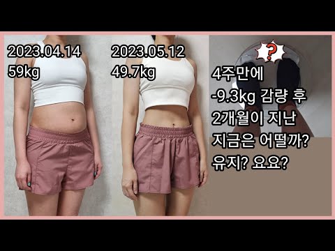 [4주만에 -9.3kg 감량 성공하고  2개월이 지난 후 요요가 왔을까?] 다이어트 브이로그, 당근라페, 몸무게 변화, Diet Vlog