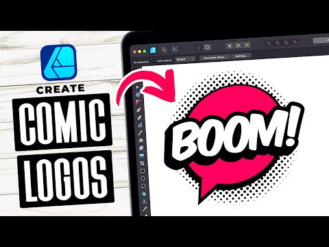 Design A Comic Style Logo with Halftones in Affinity Designer