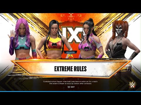 WWE 2K24 AWA Wrestling: Cara vs Gabriella vs Faye vs Courtney