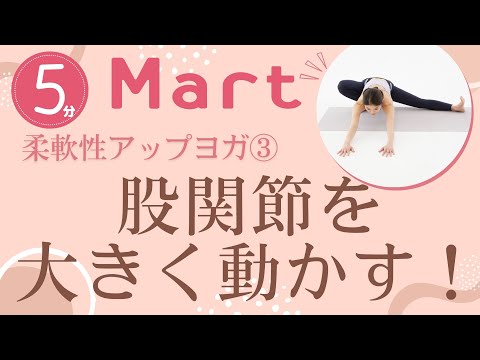 【Mart】股関節を大きく動かす！柔軟性アップヨガ③