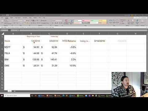 Find the First Trading Day (Weekday) after January 1 to Calculate Year to Date Returns