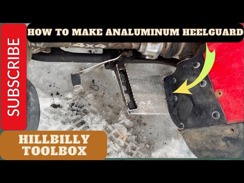 How to make an aluminum heel guard for an ATV. #atv