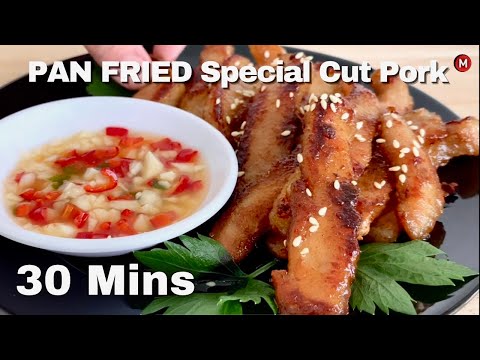 Pork Jowl Recipe | in 30 minutes | Pan Fried Pork | Special cut - Pork Jowl