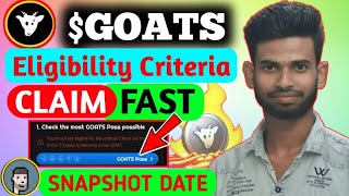 Goats Snapshot | Goats Airdrop | Goats Withdraw Process | Crypto Mining Bot | Crypto News