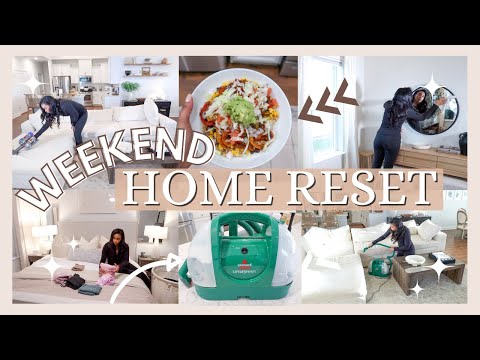 NEW! WEEKEND HOME RESET | LET'S GET CLEANING DONE AND A HEALTHY MEAL COOKED // LoveLexyNicole