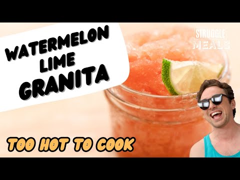 Cool down with watermelon Lime Granita - A refreshing dessert