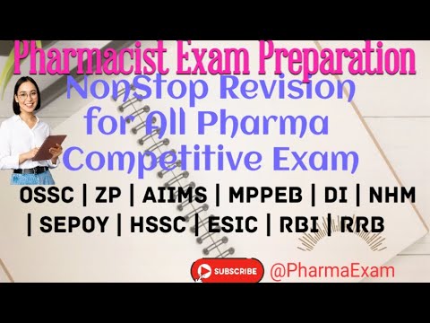 Pharmacist exam preparation/important MCQs #ossc #zppharmacist  #aiims #pharmacistexampreparation